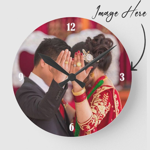 Customized Photo Print Sublimation Wall Clock