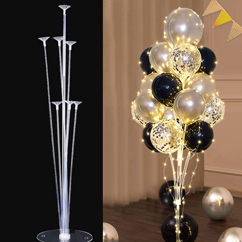 DIY Metal Balloon Stand with LED Light for Party Decoration (Balloon Not Included)