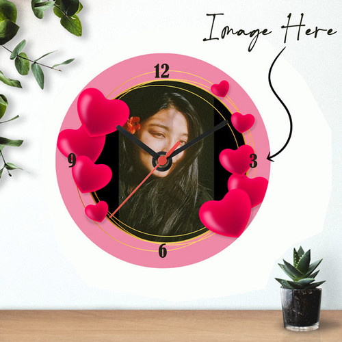 Love Design Personalized Photo Print Wall Clock