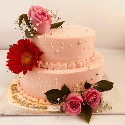 Two Tier Dark & White Cake - Crave Bakery (3lbs) Two Tier Dark & White Cake - Crave Bakery (3lbs)