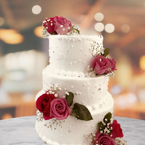Triple Decker Vanilla Cake From Crave Bakery (5lbs)