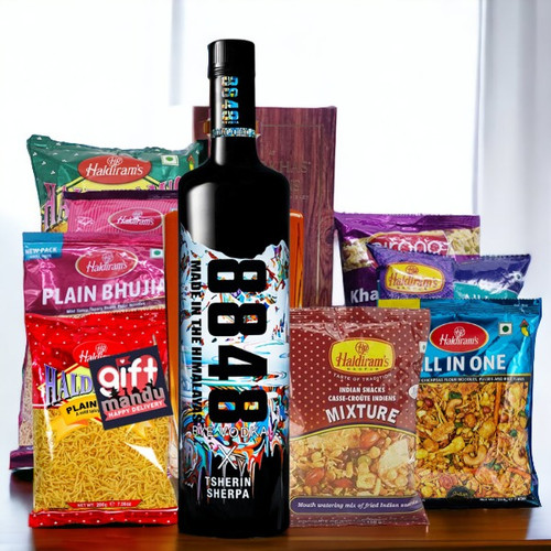 Celebration Combo With 8848 Tsherin Shrepa Vodka With Snacks