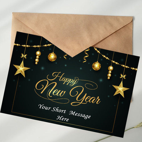 Personalized New Year's Greeting Card