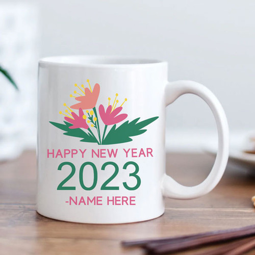 New Year Coffee Mug with Personal Name Print