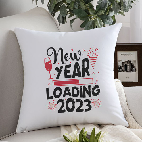 2023 New Year Loading Printed Cushion
