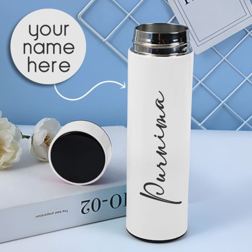 Personalized LED Temperature Control Display Water Bottle