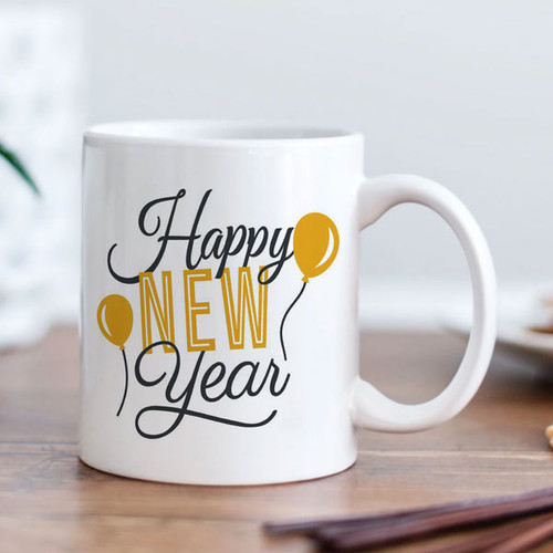 New Year Wishes Printed Mug