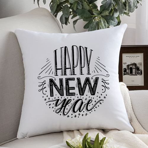 Printed Cushion with Best New Year Wishes