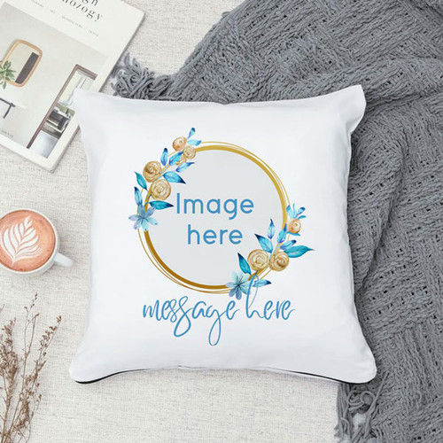 Custom Photo & Message Print Cushion