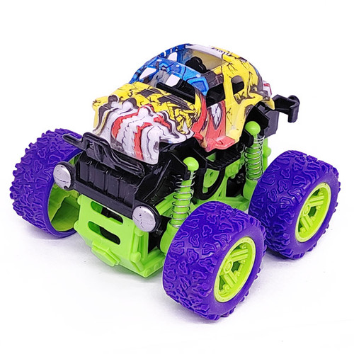 Wild Power Monster Trucks Toys - Purple & Green