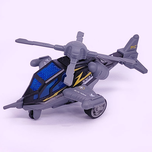 Matchbox Police Team Blue and Gray Mission Helicopter