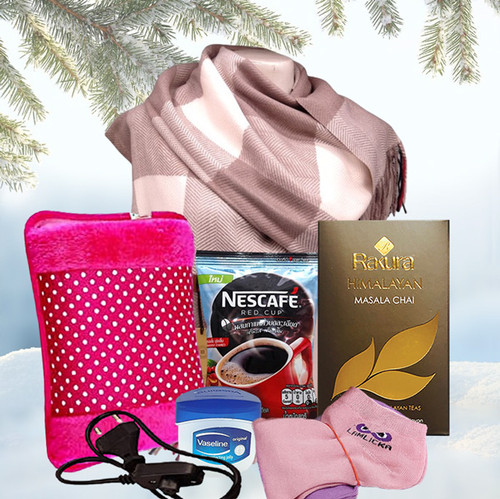 Winter Care and Warm Drinks Hamper For Her