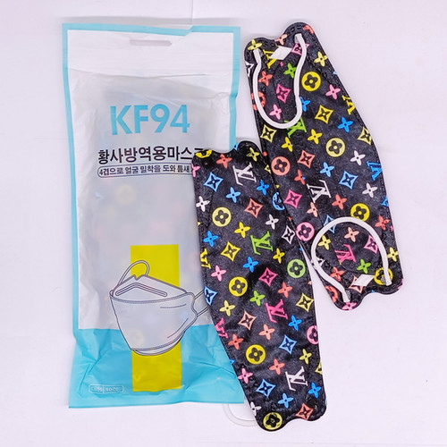 LV Style Printed Disposable Face Mask 10 Pcs