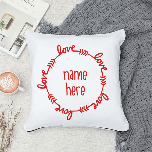 Customized Name Printed Cushion Gift