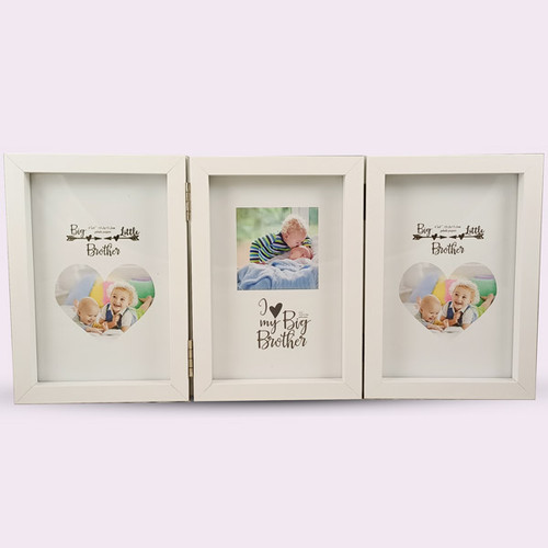 Customized Three Picture Folding Desk Photo Frame
