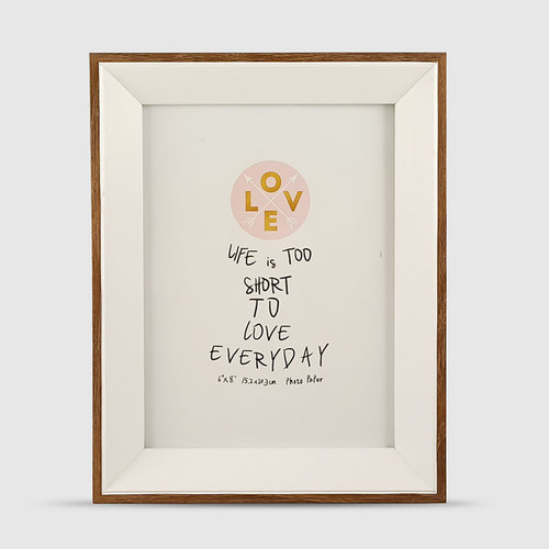 Wooden Picture Frame with a Stand (Included Photo Print)