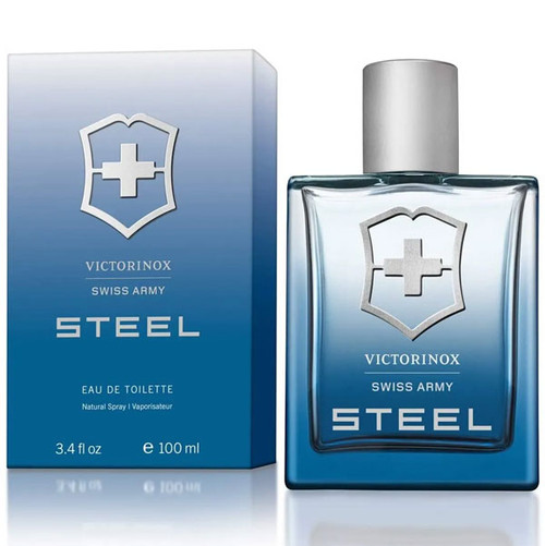 Swiss Army Victorinox Steel EDT Perfume for Men 100ml 3.4 FL OZ