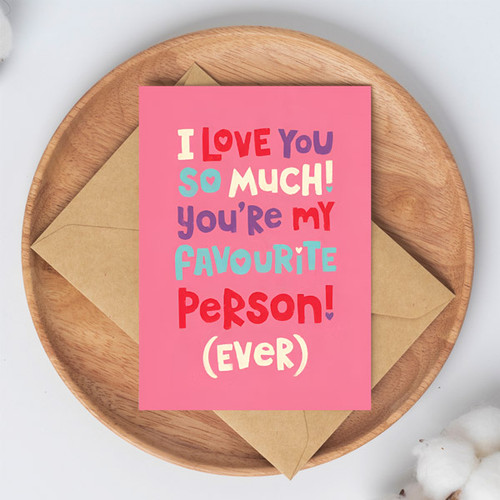 Love theme Printed Greeting Card