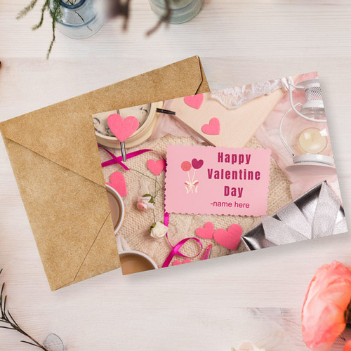 Cute Personalized Name Print Greeting Card