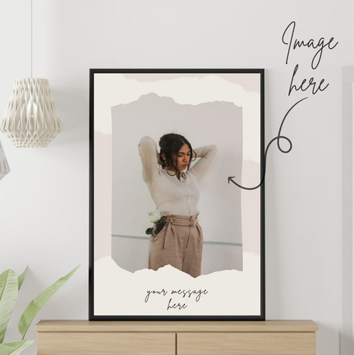 Personalized Photo & Message Print Photo Frame