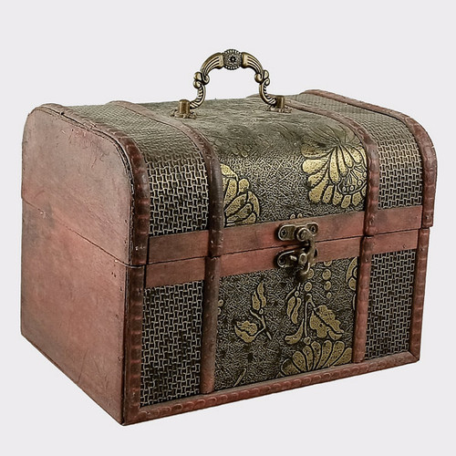 Vintage Wooden Storage Portable Box- Extra Large