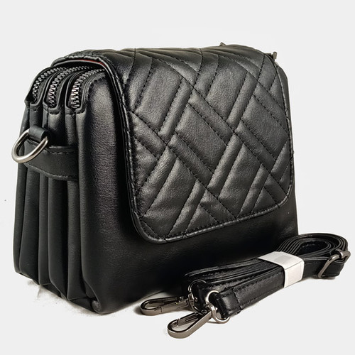 Black Rectangular Fashionable Ladies Bag