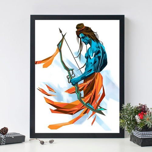 Lord Shiva Photo Frame with Personalized Message