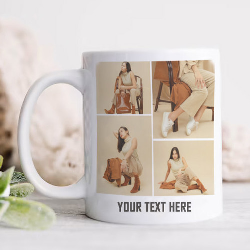 Aesthetic Photo & Text Print on Ceramic Mug