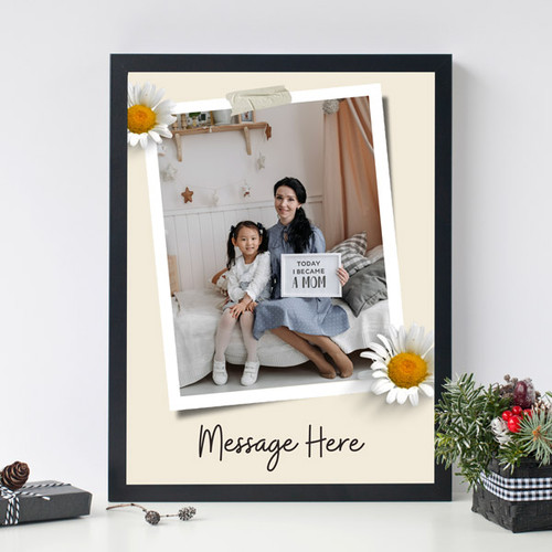 Cute Customized Photo & Message Print Photo Frame