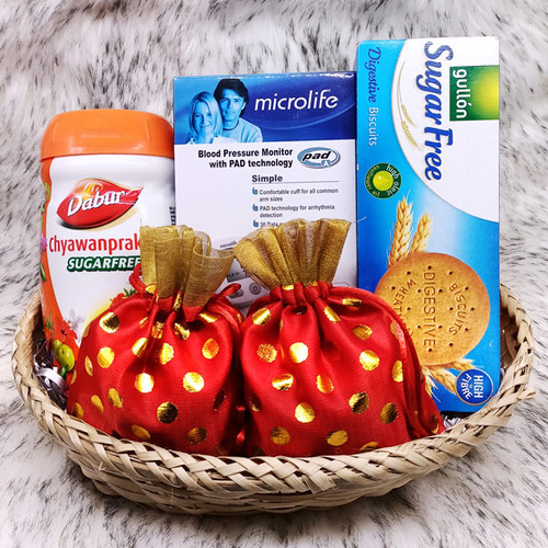 Sugar Free Biscuit,Chyawanprakash & Nuts With BP Monitor
