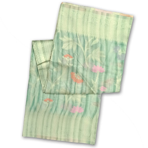 Light Green Printed Saree with Premium Quality