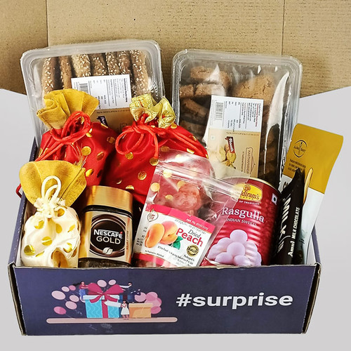 Sweet Treat with Nuts, Facial Sheet Mask and Coffee Surprise Box Sweet Treat with Nuts, Facial Sheet Mask and Coffee Surprise Box