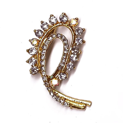 Oval Shape Beautiful Design Saree Pin