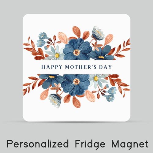 Happy Mother's Day Floral Print Fridge Magnet
