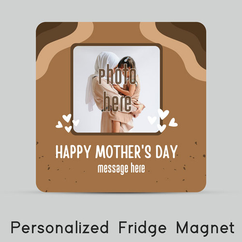 Customised Photo Print Fridge Magnet With Message