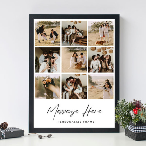 Personalised Photo Frame With Message on It