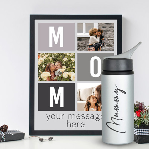 Combo Of Personalised Photo Frame & Sipper Bottle