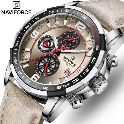 Stylish NaviForce NF8020 â€“ Grey Watch For Men