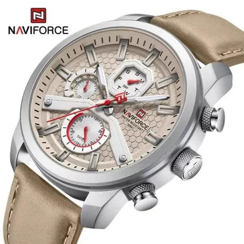 NaviForce NF9211 â€“ Grey Digital Analog Watch For Him