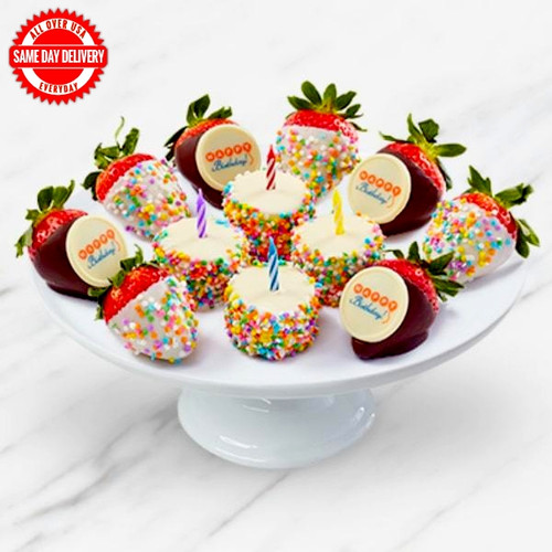 Happy Birthday Strawberries Box (USA Delivery Only)