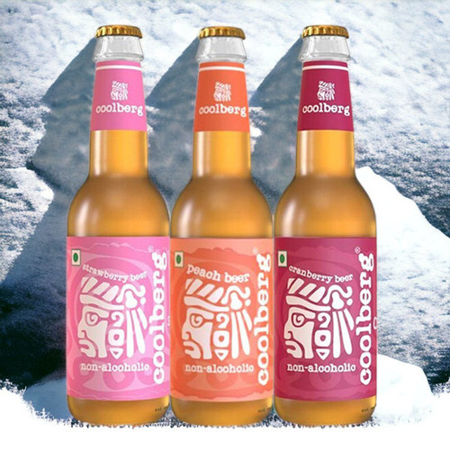 Three Flavoured Drink of Cool-berg Non-Alcoholic Beer - 330 ml
