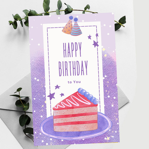 "Happy Birthday to You" Printed Greeting Card