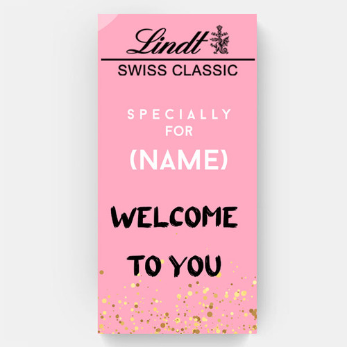 'Welcome to You' Printed Chocolate Cover with Recipient Name 'Welcome to You' Printed Chocolate Cover with Recipient Name