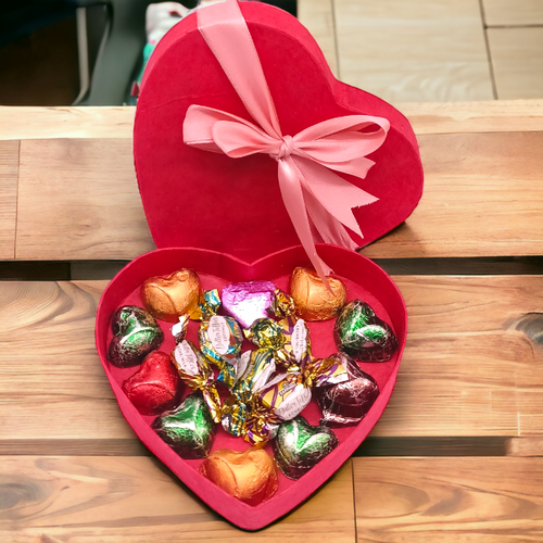 Delightful Assorted Chocolates Selection in a Heart Box