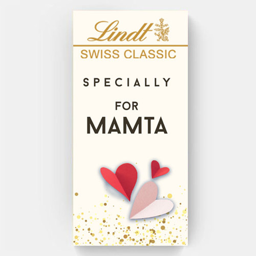 Lindt Swiss Classic Name Printed Chocolate Cover