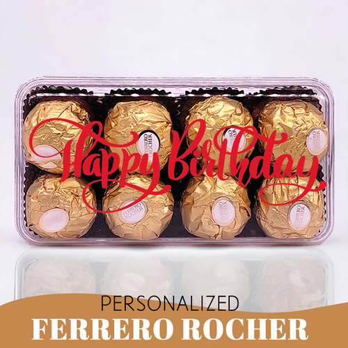 Happy Birthday Printed Chocolate Box- Ferrero Rocher