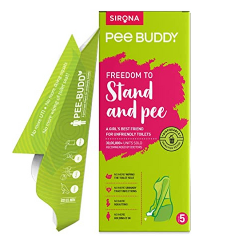 PeeBuddy Disposable, Portable Female Urination Device for Women - 5 Funnels