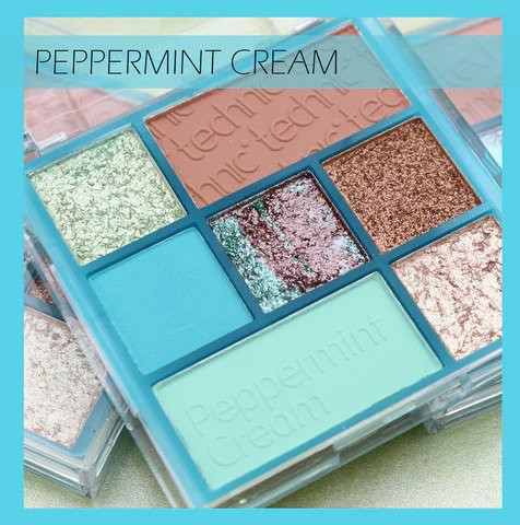 Technic Pressed Pigment Palette Peppermint Cream
