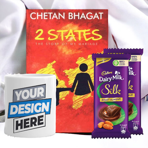 Chetan Bhagat's Book With Personalised Mug & Chocolates
