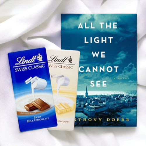Book by Anthony Doerr With Two Lindt's Chocolate Gift Hamper